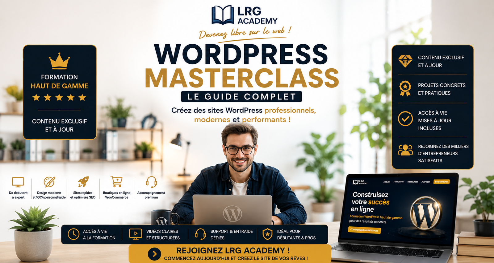 WordPress Masterclass – Le Guide Complet
